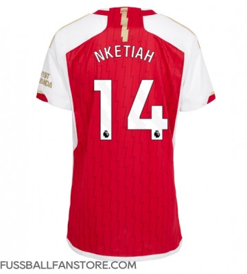 Arsenal Eddie Nketiah #14 Replik Heimtrikot Damen 2023-24 Kurzarm